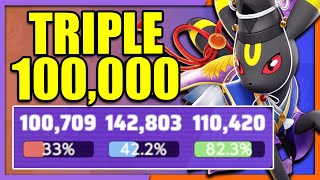 TRIPLE 100,000+ with this disgusting UMBREON BUILD | Pokemon Unite