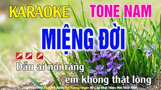 Miệng Đời Karaoke Tone Nam Nhạc Sống l Phối Chuẩn Dễ Hát l Thế Khang Organ