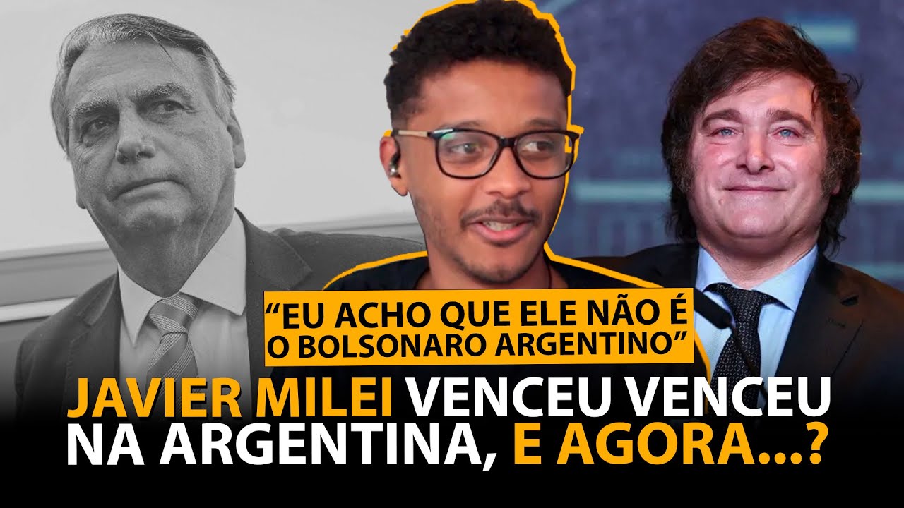 MILEI VENCE AS ELEIÇÕES NA ARGENTINA, ELE É O BOLSONARO DOS ARGENTINOS ...