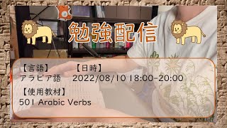 勉強配信｜アラビア語マスターへの道 [2022/08/10]