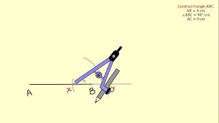 Constructing Triangles RHS (using compasses and ruler ONLY)