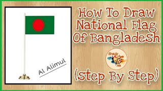 Bangladesher jatio potaka drawing | সঠিক মাপে জাতীয় পতাকা | Easy Flag Drawing | flag drawing