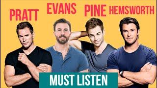 Chris PRATT Chris EVANS Chris HEMSWORTH and Chris PINE Acting Advice