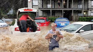 Mass Destruction in New Zealand! The Largest city went under water after the flood.