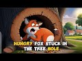 Moral Story | Hungry Fox Stuck In The Tree Hole | English Fairy Tales | Kids Bedtime Stories