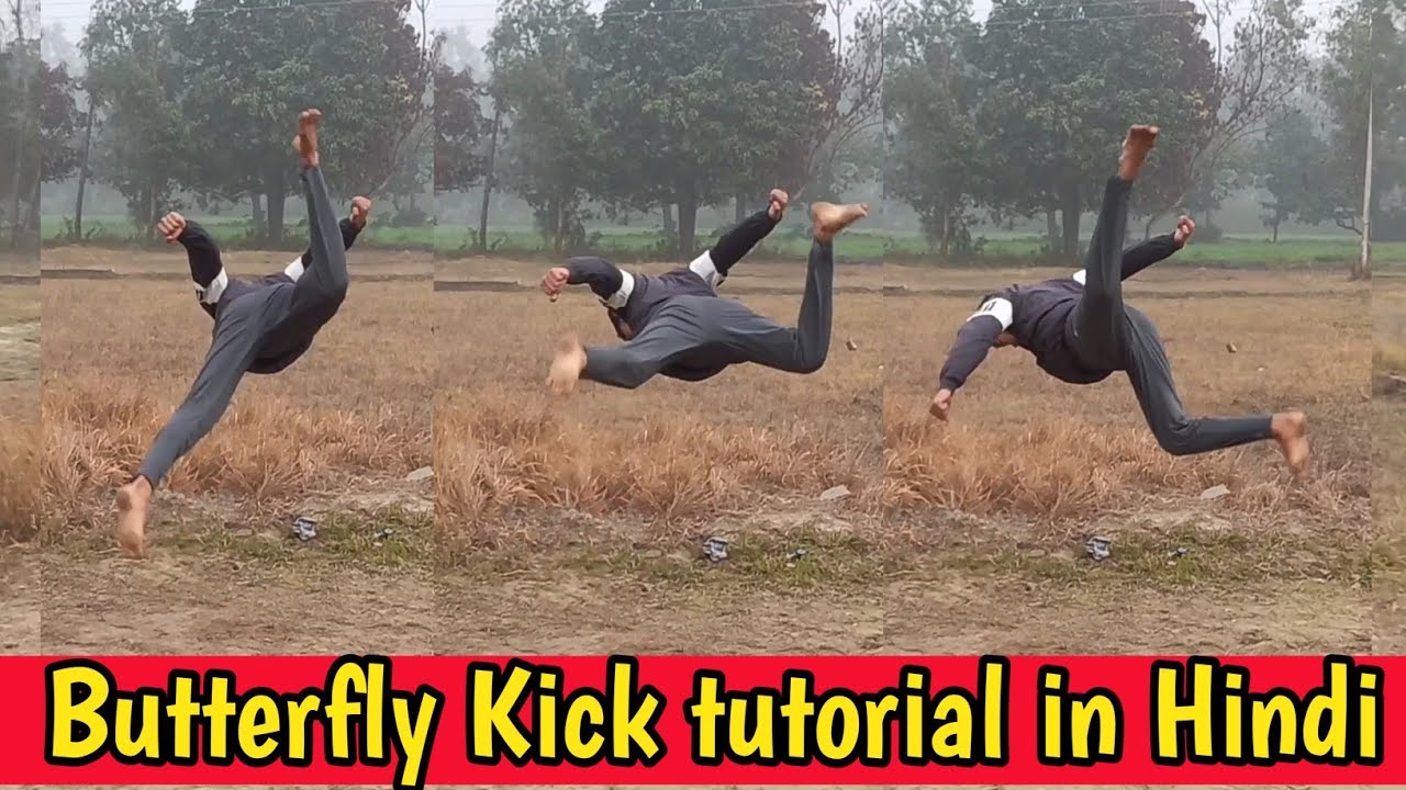 How To Do Butterfly Kick, Butterfly Kick Tutorial In Hindi - YouTube