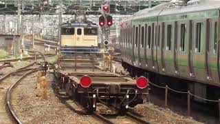 EF65 2101＋空コキ4B　大宮駅通過シーン