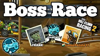 BOSS RACE - Reaching DIAMOND💎😎 - Frank BOSS - Hill Climb Racing 2