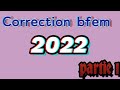 SVT Correction BFEM_2022_Maitrise des Connaissance