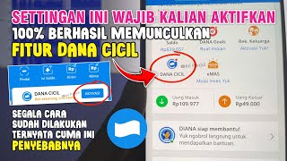 DANA CICIL TIDAK MUNCUL❗ SETTINGAN INI WAJIB AGAR DANA PAYLATER MUNCUL DAN BISA PINJAM UANG DI DANA