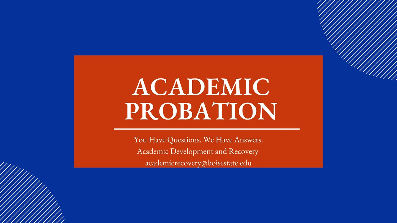 Your First Time On Academic Probation - YouTube