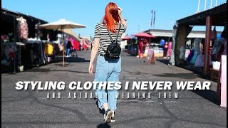 styling clothes I never wear and actually wearing them