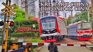 WIH TEST RUN UJI COBA KECEPATAN KERETA KRL BARU CHINA CRRC 120V LINTAS JAKARTA BOGOR,JPL 24A PD CINA