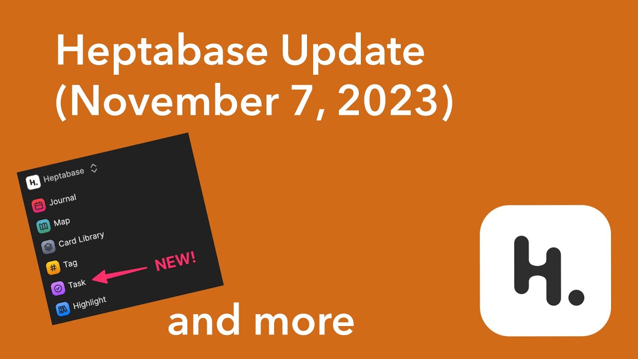 Heptabase Update More Highlighting Options Tasks Youtube