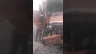 TRUCK ACCIDENT 😭😦 #busstand #accidenttruck #haryanaroadways #ytshorts #shorts