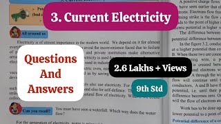 3. CURRENT ELECTRICITY QUESTIONS AND ANSWERS/EXERCISE - GENERAL SCIENCE CLASS 9 CHAPTER 3 - SSC