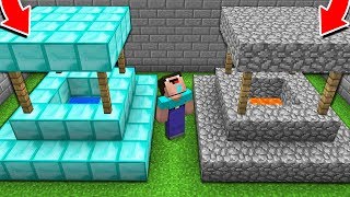 WHICH WELL WILL NOOB CHOOSE? DIAMOND WELL vs LAVA WELL! Minecraft - NOOB vs PRO