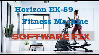 Horizon Elliptical Exercise Machine Software Fix