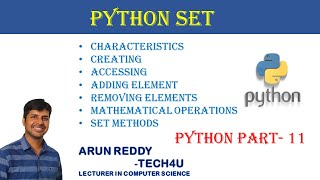PYTHON PART 11 - SET