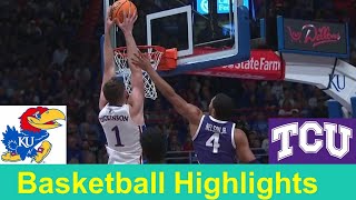 TCU vs #2 Kansas Basketball Game Highlights, Jan 6 2024