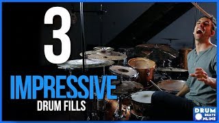 3 Drum Fills To IMPRESS Your Friends - Drum Lesson | Drum Beats Online