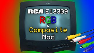 RCA E13309 Consumer TV RGB and Composite Video Mod