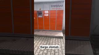 Trendyol Kargo otomatını denedim Gel Al noktası beğendim👍 #shorts #trending #youtubeshorts #keşfet