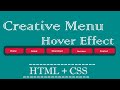 Creative Navigation Bar Hover Effect | Pure CSS | HTML & CSS