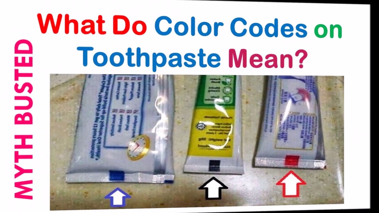 What Does The Color Bar Code On Toothpaste Mean – The Meaning Of Color