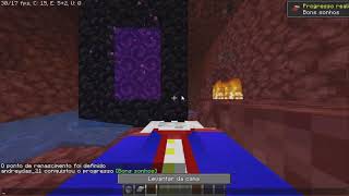 O que acontece se CONSTRUIR um PORTAL no MUNDO PLANO (GLITCH INSANO!)