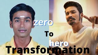 Dhanush transformation video | zero to hero transformation  #shorts #trending #dhanush #viral