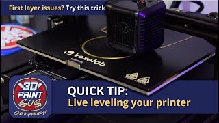 Quick Tip - Live Leveling your Voxelab Aquila or Creality Ender 3