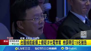 台鹽綠能虧損上億疑涉光電弊案 檢調帶回19名被告｜94要賺錢