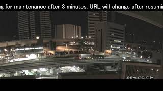 阪神高速3号神戸線 京橋PA付近 ライブカメラ Japan Hanshin Expressway No.3 Kobe Line Kyobashi rest area near Live Camera.