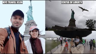 MUST VISIT IN NYC | The Statue of Liberty on a Rainy Day | New York | 4K Vlog