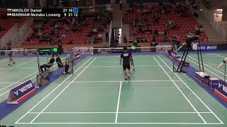 Match point - Daniel Nikolov vs Meiraba Luwang Maisnam - MS, SF - Hungarian Int. C'ships 2021