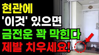 현관에 '이것' 있으면 금전운이 꽉! 막히고 가난을 부릅니다 . 제발 치우세요 ㅣ 부자로 만들어주는 현관관리법 ㅣ 현관풍수 ㅣ 재물운