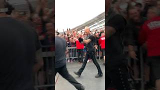 James Hetfield walking to stage in Gothenburg, Sweden