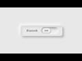 HTML CSS Bluetooth Toggle Switch Design | Neumorphism UI Toggle Button
