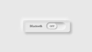 HTML CSS Bluetooth Toggle Switch Design | Neumorphism UI Toggle Button