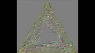 Hitomezashi Stitch Pattern, 60 Degrees, 3 Axes #geometricpatterns