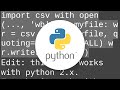 Create a .csv file with values from a Python list