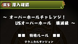 パズドラ オーバーホールチャレンジ！ VSオーバーホール 壊滅級