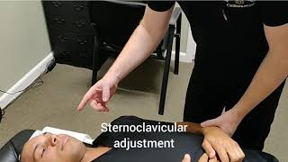 Sternal clavicular Shoulder adjustment