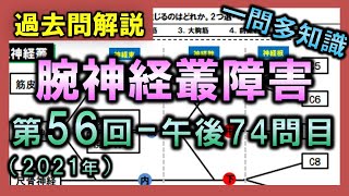 【過去問解説：第56回国家試験-午後74問目】腕神経叢麻痺【理学療法士・作業療法士】