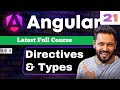 Angular 21 Tutorial in Hindi #24 Directives | Structural, Attribute & Component Directives