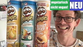 Pringles Tzatziki, Focaccia und Roast Beef \u0026 Mustard im Test - Nicht vegan, aber vegetarisch!