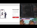 ASMR Programming - Coding Modern Login Page UI Design - No Talking - Only HTML CSS