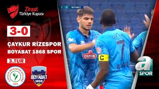 Çaykur Rizespor 3-0 Boyabat 1868 Spor Ziraat Türkiye Kupası 3.Tur Maçı / A Spor / 18.10.2022