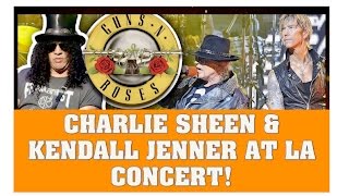 Guns N' Roses News: Charlie Sheen & Kendall Jenner Rock Out At Los Angeles Concert